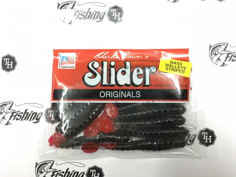 images/product/เหยื่อยาง เลือกยี่ห้อสินค้า หนอนยาง SLIDER GRUB สีดำหางแดง/หนอนยาง SLIDER GRUB สีดำหางแดง.JPG